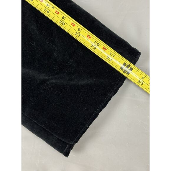 Vintage JS Collections Long Velvet Opera Coat Size Small Black Gothic Evening - Picture 9 of 13